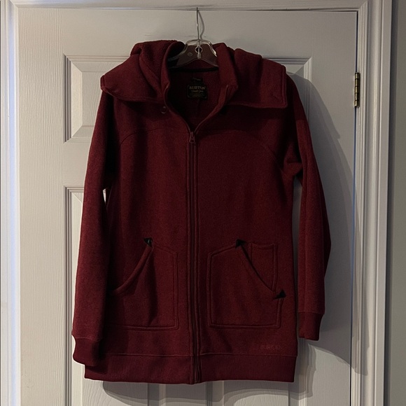 Burton Jackets & Blazers - Burton Red hoodie Jacket